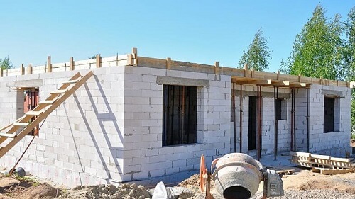 Кладка стен из газосиликатных блоков в Марьиной Горке
