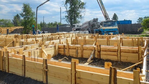 Свайный фундамент с ростверком в Марьиной Горке